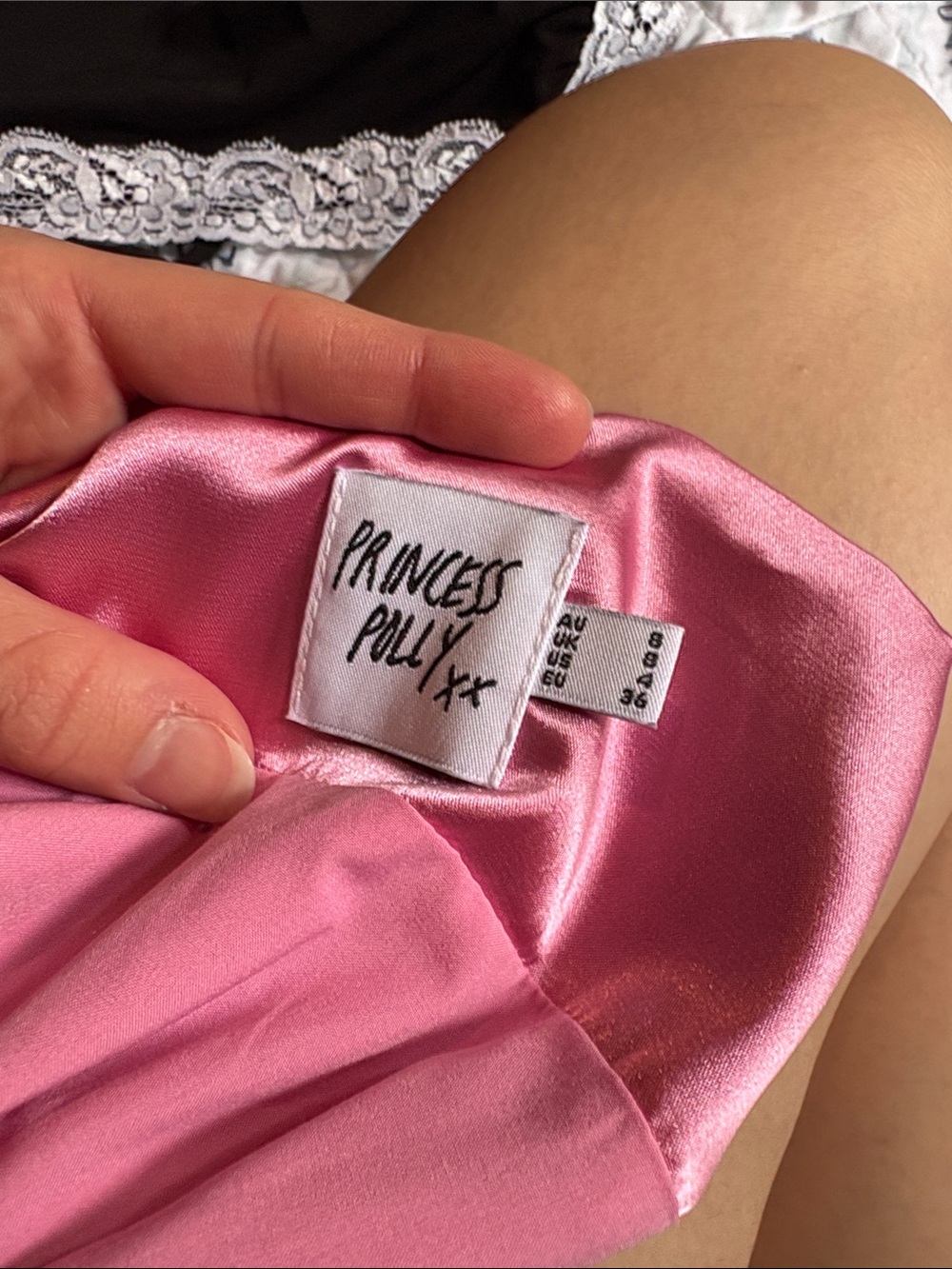 Princess Polly Pink Strapless Satin Mini Dress - Picture 2 of 3